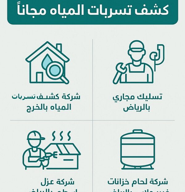 خدمات كشف تسربات المياه والصرف الصحي والعزل في السعودية